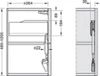 BLUM 22F2500 AVENTOS HF-TOP felnyíló vasalat, teljesítményfaktor: 2700-13500, gyenge