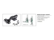 BÚTORPÁNT HOME BOX HB-203 BLACK CSILLAPÍTOTT RÁÜTŐDŐ PÁNT +EXC.ALÁTÉT+CSAVAR FEKETE NIKKEL