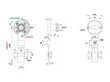 CL BÚTORZÁR 702-CL2 KÖZPONTI FIÓKZÁR OLDALRA D=40mm, 500mm NIKKEL