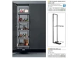 BELSŐ FÉMRÁCS CEM60S KAMRAPOLC KERET 476×1920/2180×475mm ANTRACIT