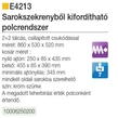 BELSŐ FÉMRÁCS E4213 SAROKVASALAT CSILLAPÍTOTT 860x530x520mm KRÓM-SZÜRKE