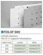FDS DUPLAFALÚ FÉM FIÓKOLDAL FDS-DF SW2 OLDALSZÁRNY 550mm FEHÉR