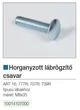 Forest MŰANYAG DESIGN LÁB LÁBRÖGZÍTŐ CSAVAR M8×35 mm HORGANYZOTT - 10014107000