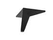 FÉM DESIGN LÁB 19555 DÖNTÖTT SZÖGLETES 130mm MATT FEKETE