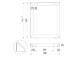 IRODAI ASZTALLÁB HOME BOX OPTIMO BLADE 1 PÁR 580x710mm MATT FEHÉR