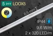 833.75.387 Hafele LOOX 5 LED 3085 szalag 24V-os 9,6W 2700-5000K 3fm 