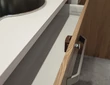 229.03.420 Häfele Műanyag Rozetta Push-Lock Zárakhoz 19mm Ajtóvastagsághoz Matt Krómozott