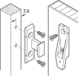 262.49.367 Häfele Pacofix Beakasztóvasalat SF-S