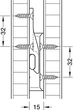 262.51.380 Häfele Pacofix DF Panelrögzítő