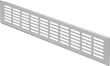 575.20.924 Häfele Szellőzőrács 500x80mm Alumínium Rovátkolt Bordákkal Ezüstszínű