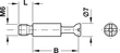 262.27.047 Minifix csap S100 B 24/M6/8mm