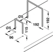 810.69.920 Könyvtámasz 192x192mm