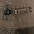 BLUM 71B3750 Onix Clip-Top BLUMOTION Közézáródó Kivetőpánt 110°, fekete, csavaros 