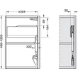 BLUM 22F2500 AVENTOS HF-TOP felnyíló vasalat, teljesítményfaktor: 2700-13500, gyenge
