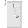 BLUM 22K2500T Aventos HK-TOP erőhordozó Tip-On közepes 930-2800