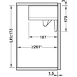 BLUM 22K2500T Aventos HK-TOP erőhordozó Tip-On közepes 930-2800