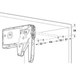 BLUM 22K2500T Aventos HK-TOP erőhordozó Tip-On közepes 930-2800