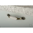 TULIP Gomb Gipa óarany/fehér porcelán + csavarok