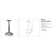 BISZTRÓ ASZTALLÁB 33151 BISZTRÓLÁB 720 mm, TALP D:440mm KRÓM