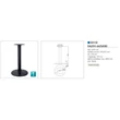 BISZTRÓ ASZTALLÁB 33116 BISZTRÓLÁB 720 mm, TALP D:445mm FEKETE