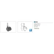 Forest BELTÉRI BÚTORGÖRGŐ 9600 HÜVELYES 40mm  30kg FEKETE - 10002300100
