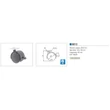 BELTÉRI BÚTORGÖRGŐ 9613 FÉKEZŐS TALPAS 50mm  40kg FEKETE