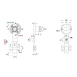 CL BÚTORZÁR 702-CL2 KÖZPONTI FIÓKZÁR OLDALRA D=40mm, 500mm NIKKEL