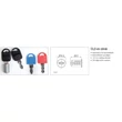 CL BÚTORZÁR 702-CL2 KÖZPONTI FIÓKZÁR OLDALRA D=40mm, 500mm NIKKEL
