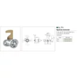 CL BÚTORZÁR 711-CL2 NYELVES BÚTORZÁR 18x42mm NIKKEL