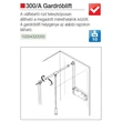 GARDRÓBLIFT 300/A 750-1150 mm, 10kg ALUMÍNIUM