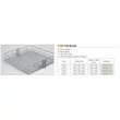 BELSŐ FÉMRÁCS CC30 KOSÁR 250×95×420 mm KRÓM