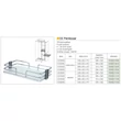 BELSŐ FÉMRÁCS CC40AS FÉMKOSÁR 346×93×410mm KRÓM-FEHÉR