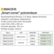BELSŐ FÉMRÁCS SMACE45DX JOBBOS SAROKSZEKRÉNYBE SZERELHETŐ 845x568x489mm KRÓM-FEHÉR