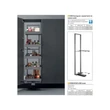 BELSŐ FÉMRÁCS CEM45S KAMRAPOLC KERET 326×1920/2180×475mm ANTRACIT