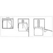 BELSŐ FÉMRÁCS CEM45S KAMRAPOLC KERET 326×1920/2180×475mm ANTRACIT