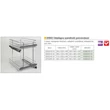 BELSŐ FÉMRÁCS 2102SY/40-50 2 RÉSZES CSILLAPÍTOTT KIHÚZHATÓ POLC 335x535x430mm KRÓM