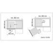 BELSŐ FÉMRÁCS 883B/DXC DYNAMIC CORNER CSILLAPÍTOTT JOBBOS 860x600-850x480-560mm KRÓM