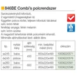BELSŐ FÉMRÁCS 846BE/SX60CB BALOS 600mm KRÓM-FEHÉR