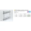 BELSŐ FÉMRÁCS HFR200 OLDALLAPRA SZERELHETŐ 151x545x468mm KRÓM