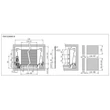 FDS DUPLAFALÚ FÉM FIÓKOLDAL FDS-CLASSIC PO B PUSH OPEN  500mm H146 40kg FEHÉR