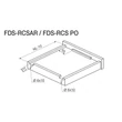 FDS REJTETT FIÓKCSÚSZÓ FDS-RCSAR RÉSZLEGESEN KIHÚZHATÓ 400mm, 25kg ACÉL