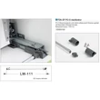 FDS DUPLAFALÚ FÉM FIÓKOLDAL FDS-DF PO-S STABILIZÁTOR 1100mm SZÜRKE