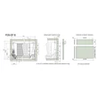FDS DUPLAFALÚ FÉM FIÓKOLDAL FDS-DF B 400mm MAGASÍTOTT, 40kg FEHÉR