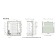 FDS DUPLAFALÚ FÉM FIÓKOLDAL FDS-DF D 450mm MAGASÍTOTT, 40kg FEHÉR