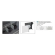 SLIM DUPLAFALÚ FIÓKOLDAL DF-B/DF-C FIÓKRENDEZŐ PANEL HATÁROLÓ H=105mm, 90mm ANTRACIT