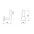 FOGAS E1037 FEKETE