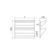 GARDRÓB SZERELVÉNY HOME BOX FÉM CIPŐKOSÁR 500MM-ES, 338x146x383MM, ACÉLSZÜRKE