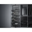 GARDRÓB SZERELVÉNY HOME BOX FORGATHATÓ CIPŐTARTÓ ÁLLVÁNY KERET 705x1633 MM, ACÉLSZÜRKE