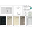 GRAWA GRÁNIT MOSOGATÓ GRAWA PT1-7810W 780x500mm FEHÉR