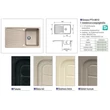 Forest GRAWA GRÁNIT MOSOGATÓ GRAWA PT3-8610A 860x500mm BEIGE - 10012150141